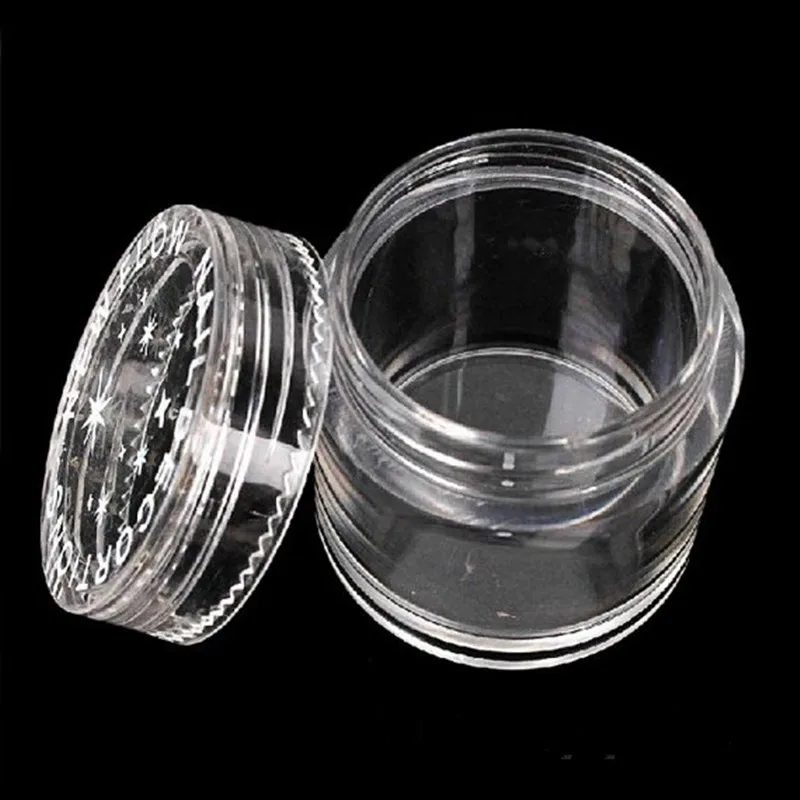 

10Gram 20/50/100pcs Mini Bottle Cosmetic Makeup Empty Box Case Pot Rhinestone Gems Jewelry Container DIY Nail Plastic Bottles