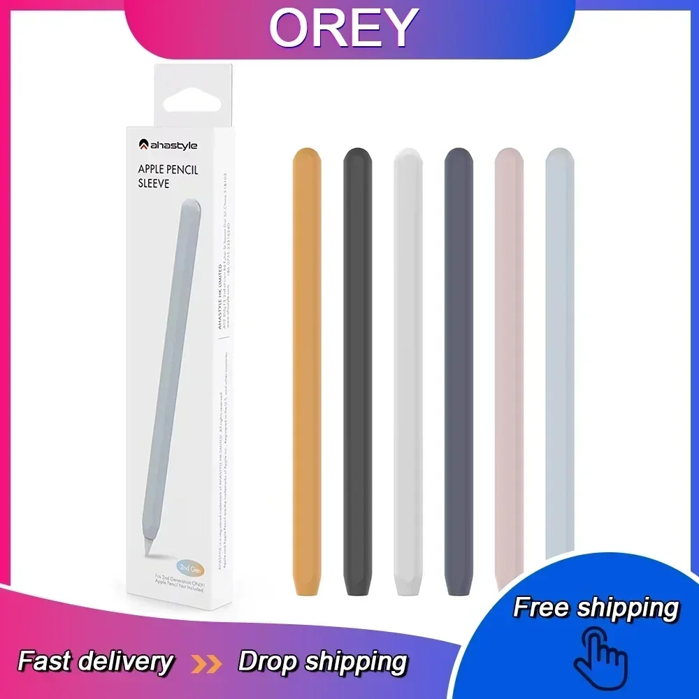 Apple Pencil Case Apple Pencil Cover OREY Case For Apple Pencil 2 Soft Silicone Material Protective Cover For Apple Pencil 2 Gen Case Accessories