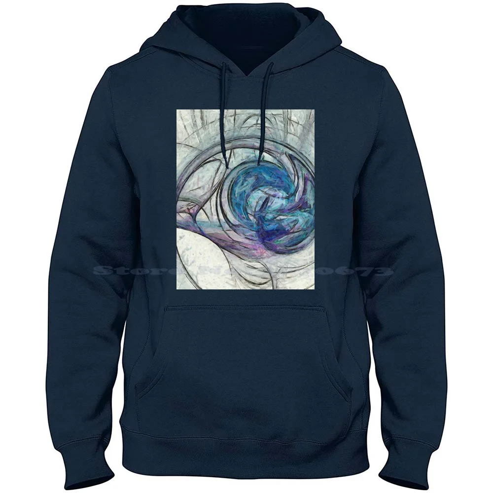 

Quantum 32 100% Cotton Hoodie Abstract Colorful Fluid Organic Brilliance Science Energy Motion