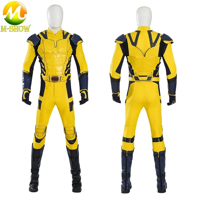 

Wolverine Cosplay Costume James Howlett Jumpsuit Deluxe PU Leather Bodysuit Battle Suit Halloween Role Play Outfits