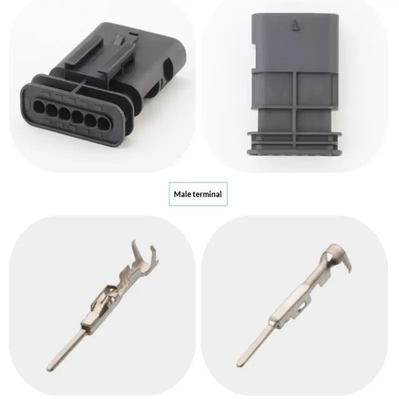 1 세트 DIY 액세서리 5핀 1-2141521-1/1-1718806-1 공기 유량계 플러그 DJ7052-1.2-11/21에 적합