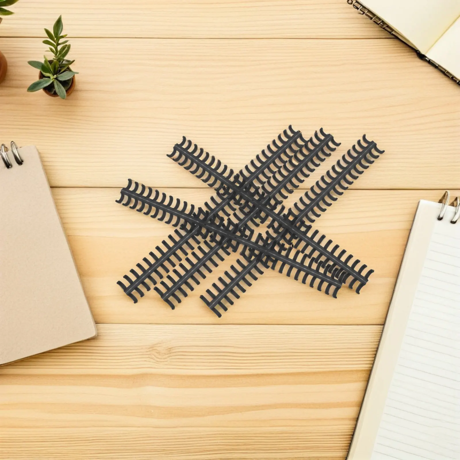 20Pcs 느슨한 잎 노트북 용 플라스틱 바인딩 빗 30 홀 라운드 디자인 DIY 노트북 바인딩 링 교체 스파인 학교