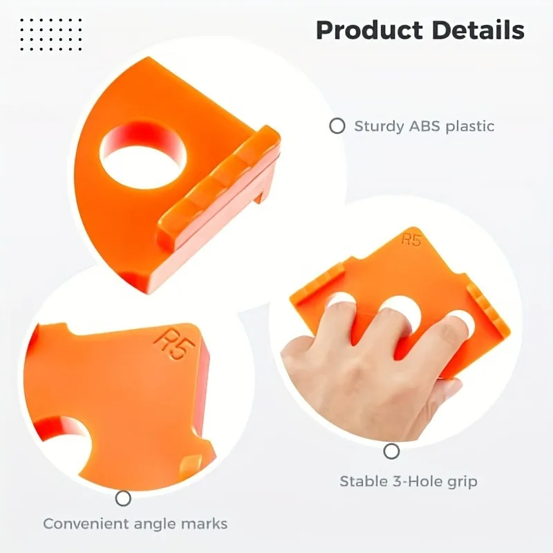 Woodworking Tools Woodworking Tool Woodworking Corner Radius Jig Templates Achieve Perfect Rounded Edges Enhanced Precision Versatile Essential 4-Pack
