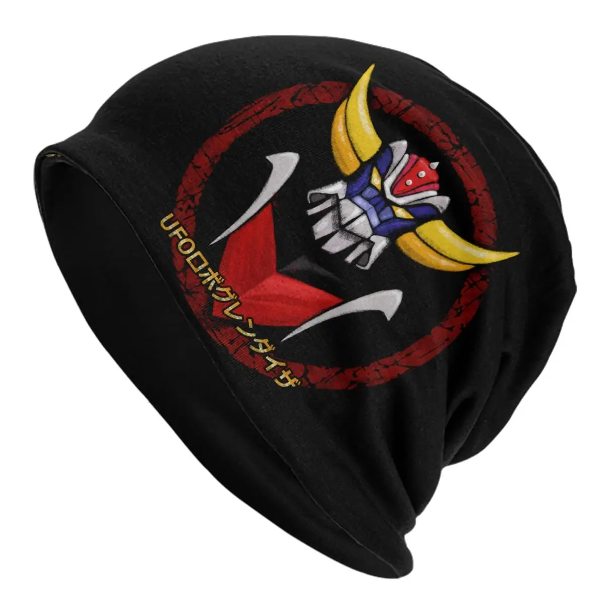 

Grendizer Ufo Robot Bonnet Hats Hip Hop Knit Hat For Men Women Autumn Winter Warm Goldrake Mecha Anime Skullies Beanies Caps