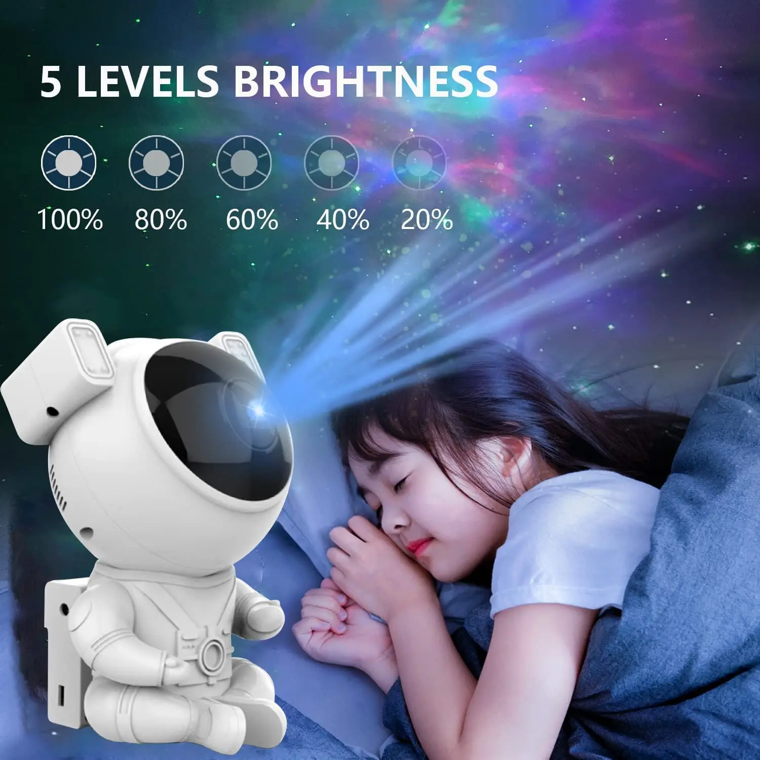 Astronaut Galaxy Starry Projector Night Light Star Sky Night Lamp For Bedroom Home Decorative Kids Birthday Gift night light,star projector lamp,led night lamp,moon projector light