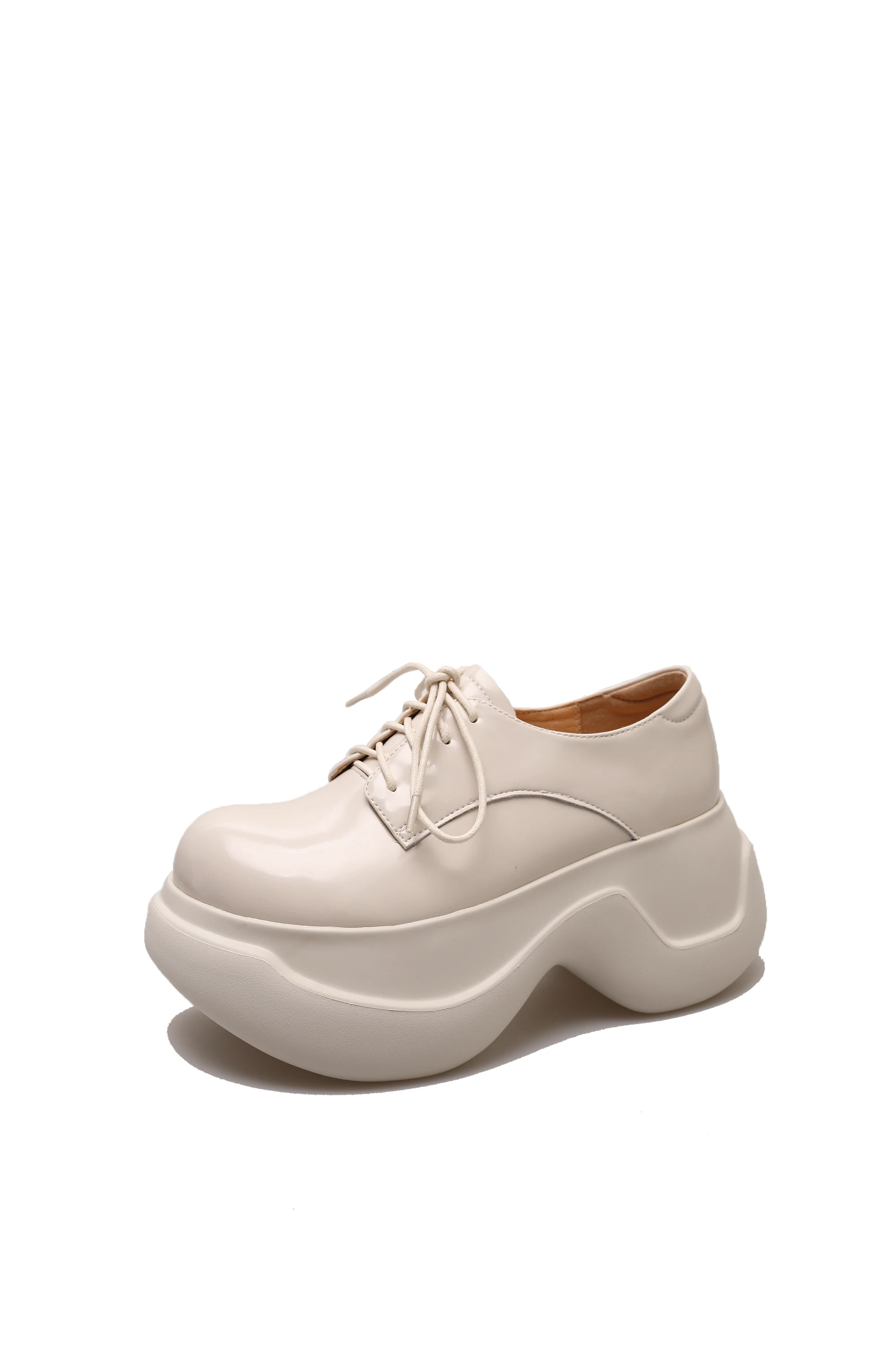 Small Design 2023 Spring/Summer New Thick Sole Matsuke Heightened Small Leather Shoes Versatile for Small Dwarf Single Shoes