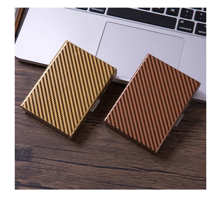 Sealed Aluminum alloy Cigarette Box 20 pack large capacity Lightweight Version portable Business Cigarette case Smoking Gadgets