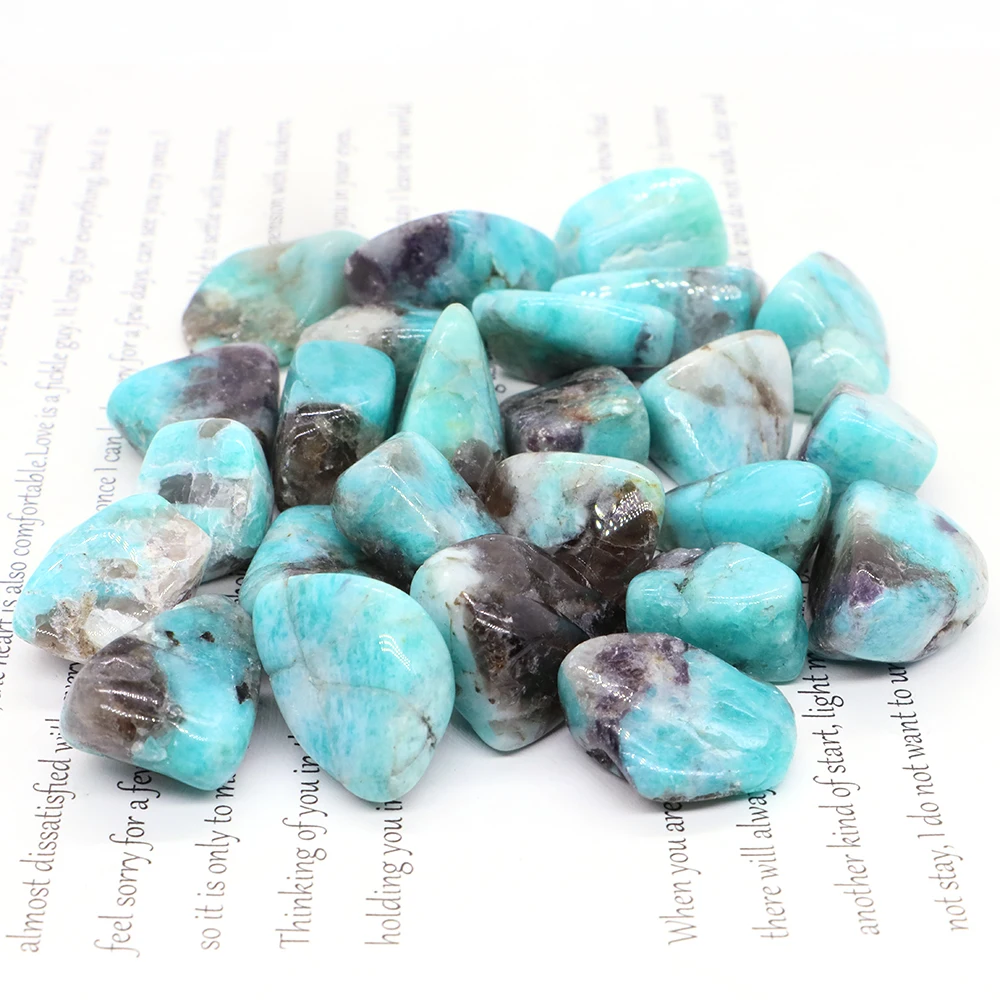 Natural Amazonite Irregular Tumbled Stone Reiki Healing Crystal Quartz