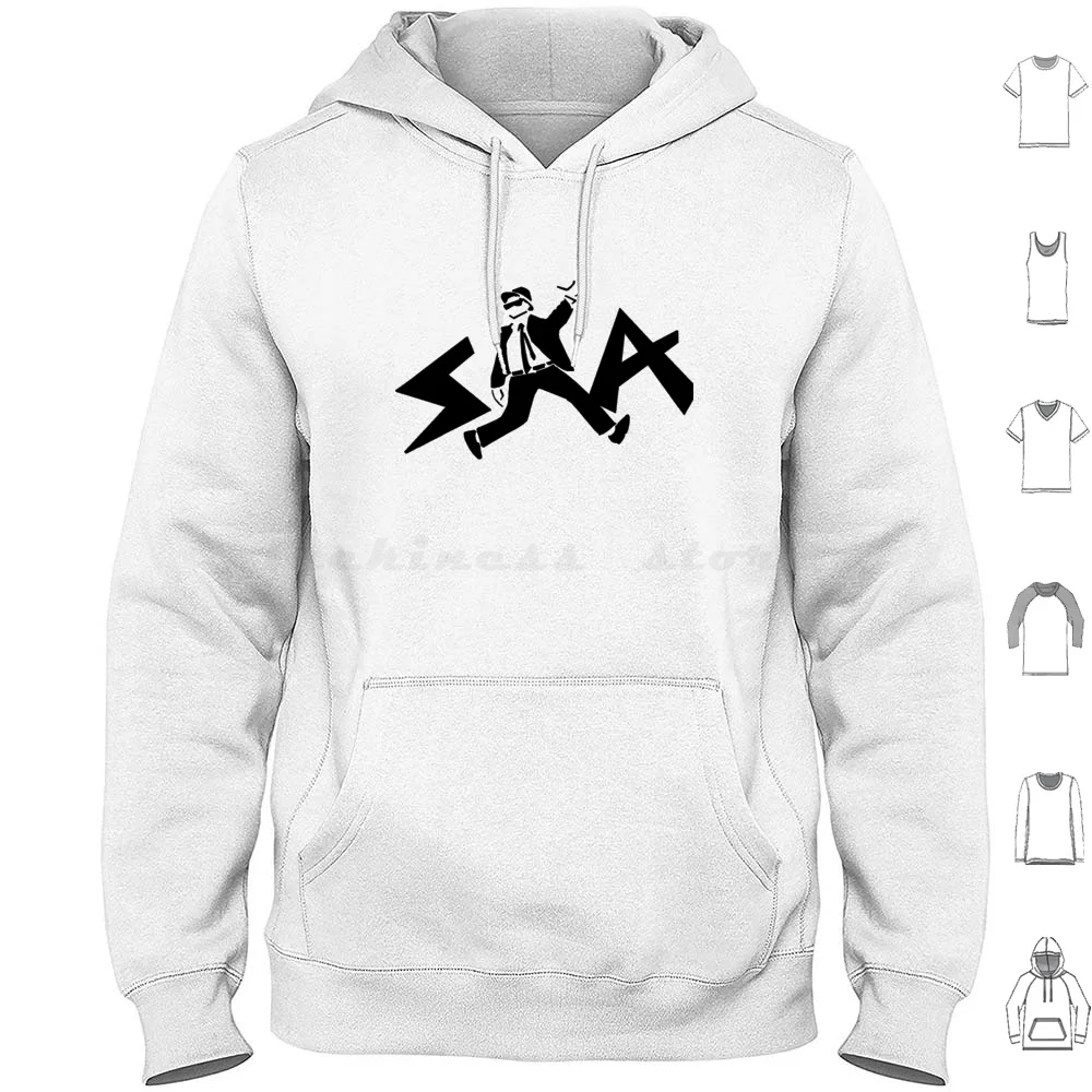 Ska Felpa Con Cappuccio In Cotone Manica Lunga Ska Selector Beat Specials Album Musicale Record Vinyl Band Artist