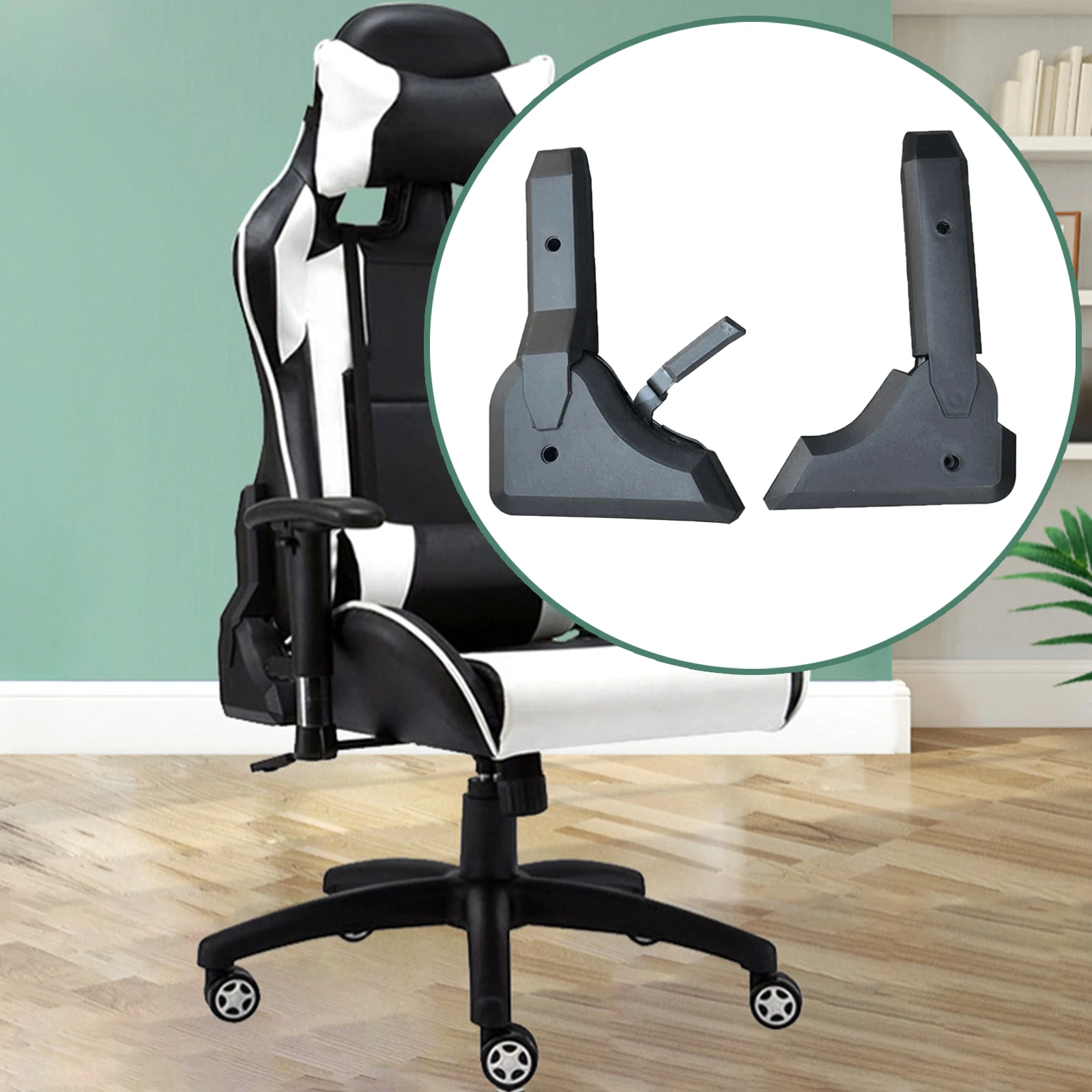 2pcs Multi Angle Adjuster Adjustable Mounting Practical Replacement for Office Chair Gaming Seat Accessory Spare Parts