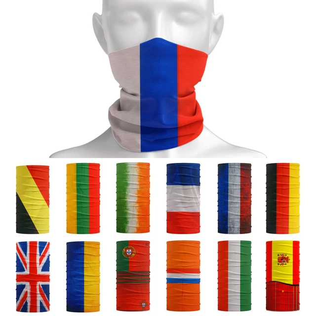 European Countries Face & Neck Gaiter National Flag Bandana Outdoor  Headband Tube Dustproof Cycling Scarf Running Headwear Snood - AliExpress