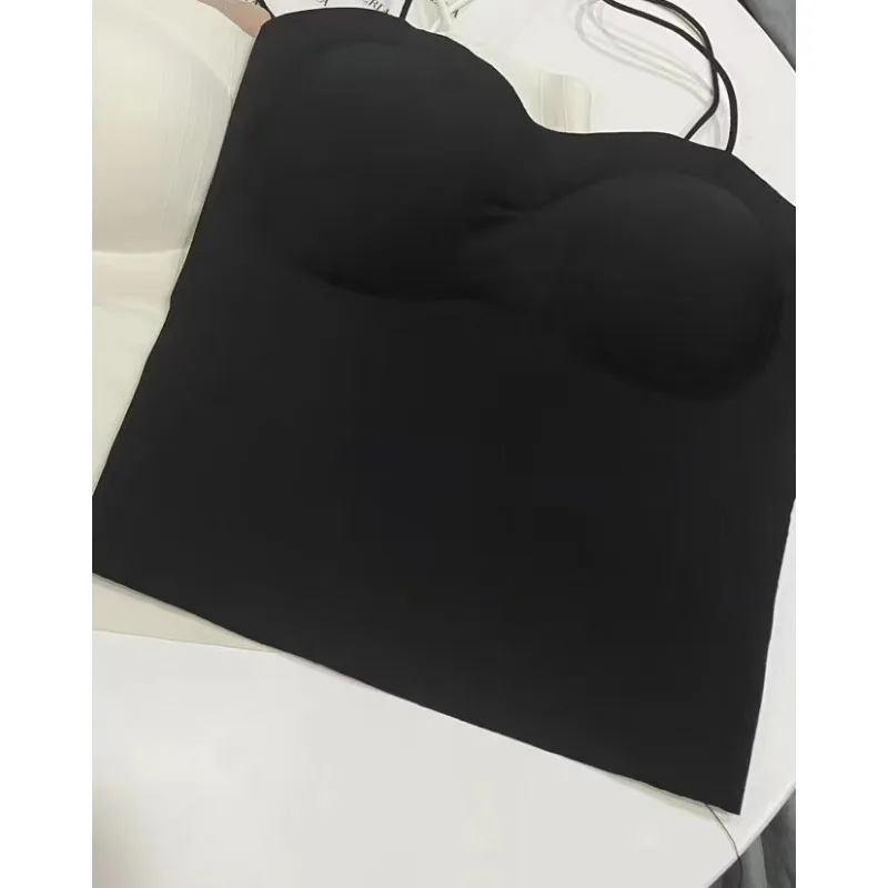 LA Ladies One Piece Beautiful Back Strap Bra for Girls Traceless Self massage Breast Pad Soft Fixed Cup