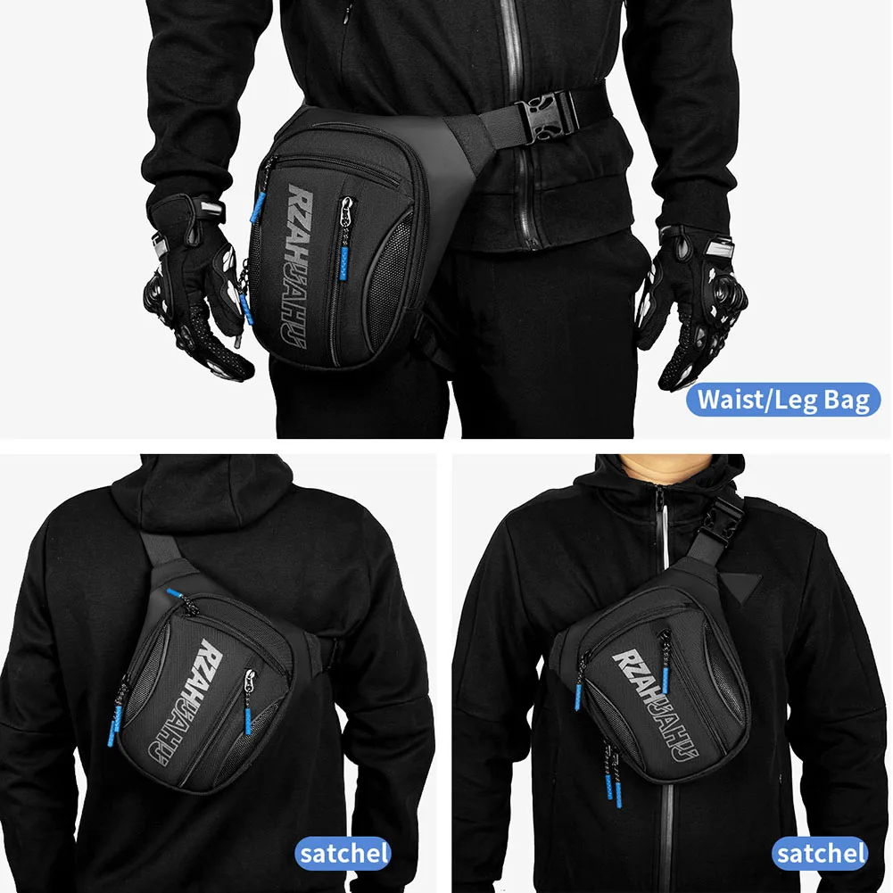 Motorcycle Drop Leg Bag Waterproof Motorbike Riding Chest Bag Large Capacity Motorcycle Crossbody Bag for Motorcycle Bicycle
