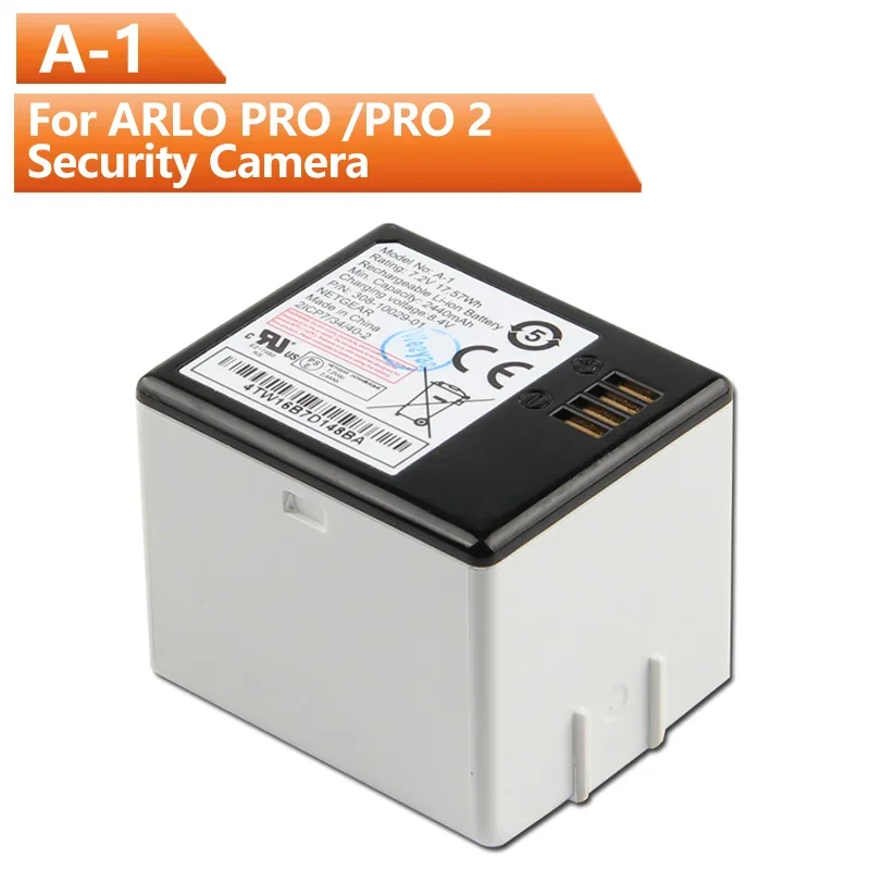 Batteria Di Ricambio A-1 A-1B Per Telecamera Di Sicurezza Arlo Pro /Pro 2 Vma4400 Vms4230P Batteria Netgear 2440Mah