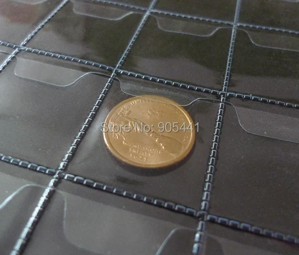 38*34mm Album Pages 30 Pockets Money Coin Note Currency Holder For Coin And Money Collection 10 Pcs
