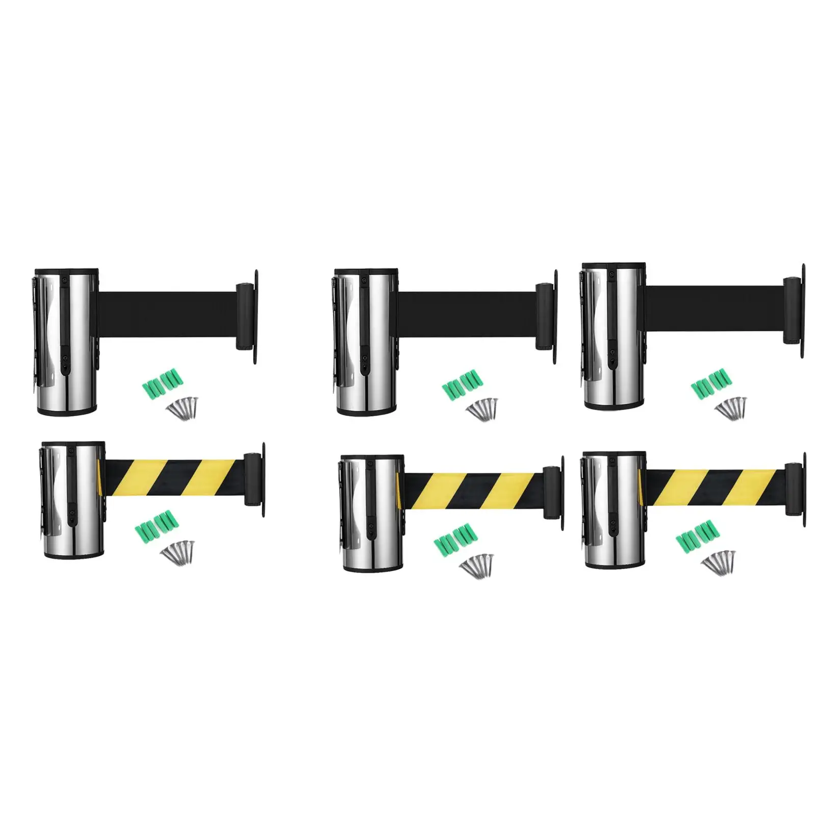 Wall Mount Retractable Belt Barrier Crowd Control Wall Barrier Multifunctional for Office