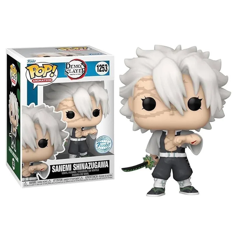 thumbnail image 4 of Funko Pop Demon Slayer Obanai Iguro Sanemi Shinazugawa Tanjuro Kamado vinilo Anime colección de figuras de acción modelo de juguete regalo para niños, 4 of 5