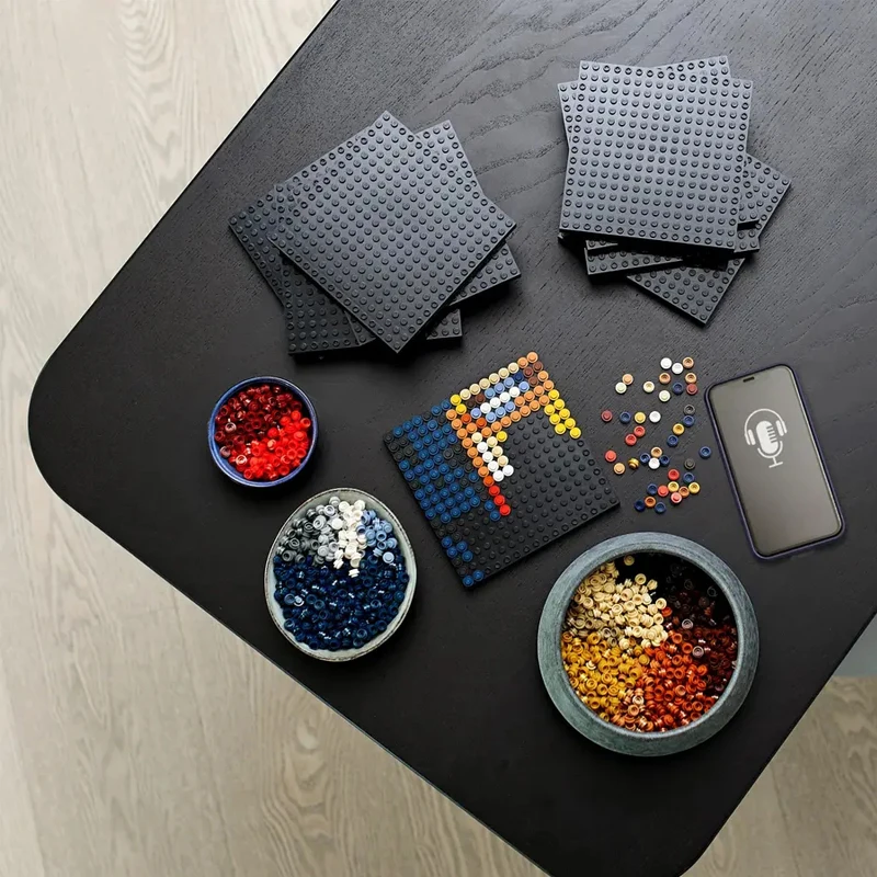 벽 장식 장난감 31205 MOC 마스터 요다 스타 무비 피규어 픽셀 아트 페인팅 블록 세트 크리스마스 창의적인 선물