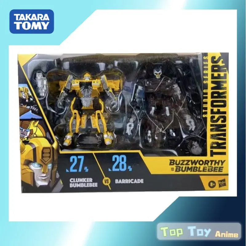 

Original Transformers Studio Series SS27 CLUNKER BUBBLEBEE SS28 BARRICADE Deluxe Class Action Figures Transformable Model Kit