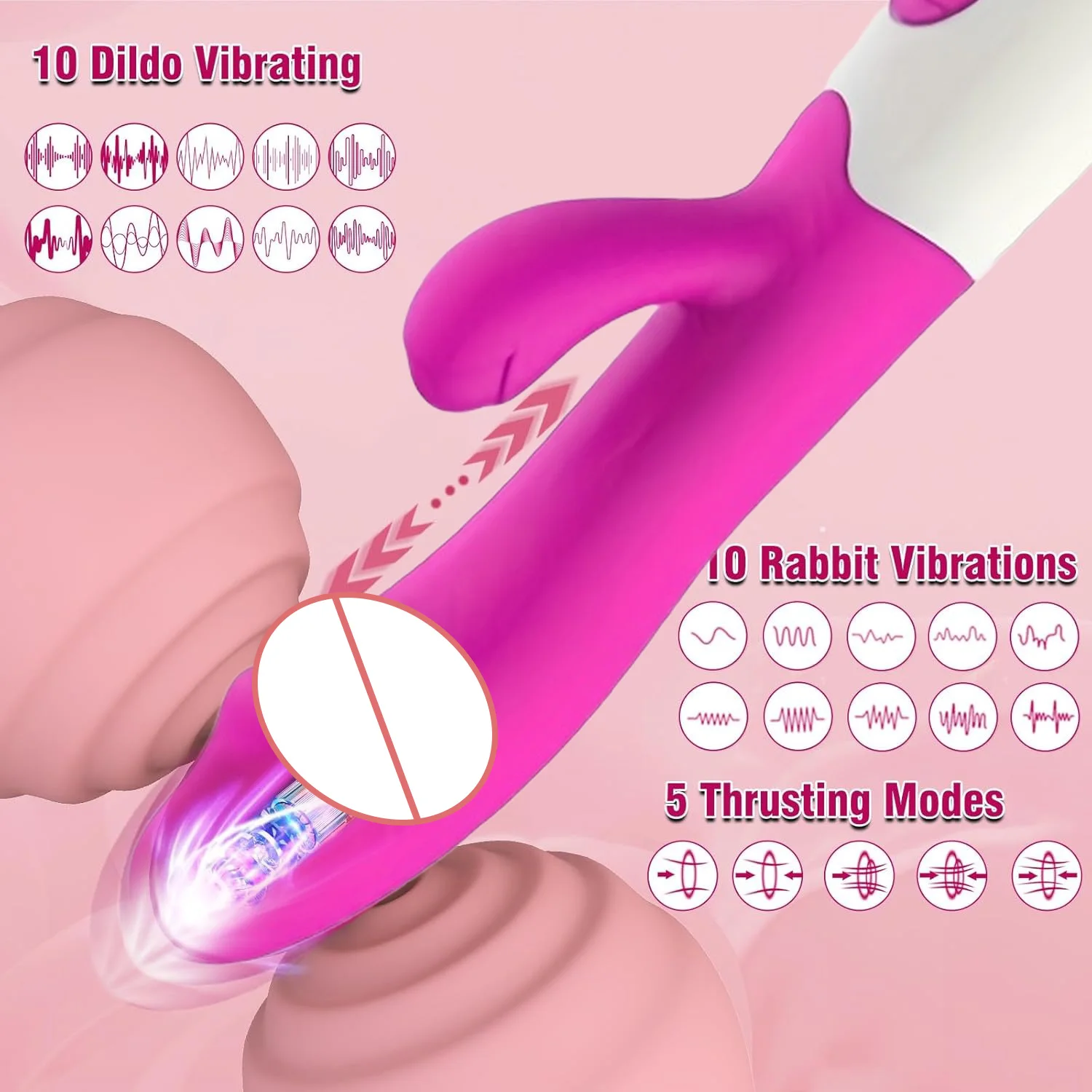 Powerful Rabbit G Spot Vibrator Female Dildo Clitoris Stimulator Penetration Vagina Massage Masturbator Adult Sex Toys for Women 2 Powerful Rabbit G Spot Vibrator Female Dildo Clitoris Stimulator Penetration Vagina Massage Masturbator Adult Sex Toys for Women 2