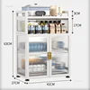 Modern Home Small Dish Storage Cabinet Minimalist Kitchen Cabinets Multi-functional Multi-layer Kitchen Cabinet with Drain Rack 6