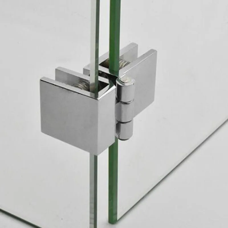 90 180 Degree Bilateral Clip Home Easy Install Glass Clamp Zinc Cabinet Door Hinge Bathroom Furniture Cupboard stainless steel hinges door hinges gas spring hinges gas strut hinges plastic hinges nylon hinges