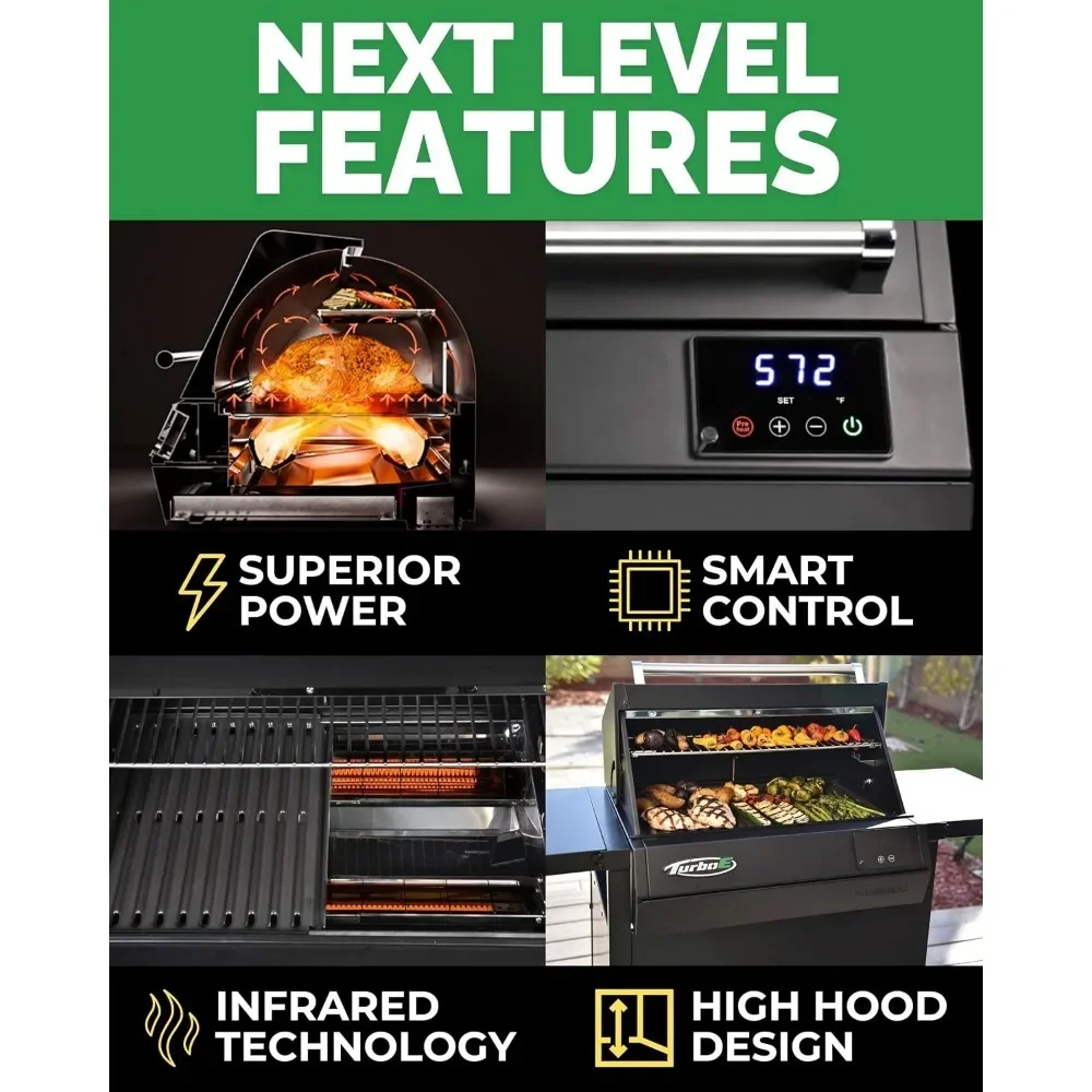 Grill by High-Power 1700W Infrared Grill Technology-24-Inch Smart BBQ Grill with Probe&Digital Display Precise Cooking&Searing 4