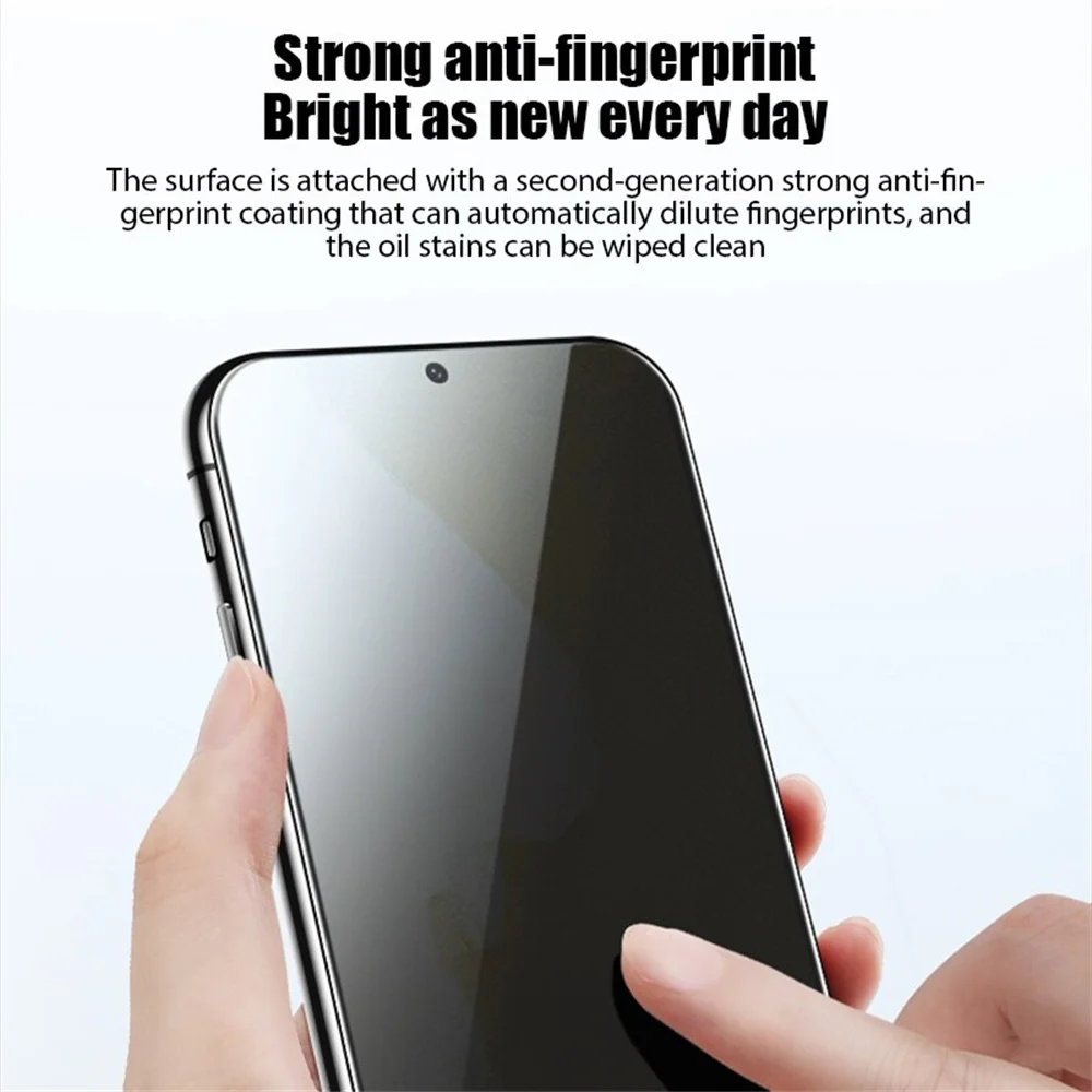 4PCS Anti-Spy Privacy Tempered Glass Screen Protector