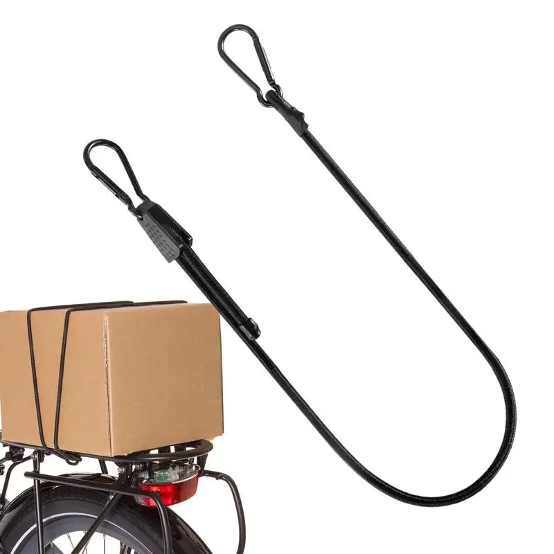 motorcycle Bungee Cords Truck Lashing Cords UV-Resistant Elastic Straps with Clips Outdoor Luggage Rope Carabiner Bungee Cord