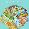 1pc 11*15cm Wooden Jigsaw Puzzle Cartoon Animal Parent-child Theme Puzzles Game Kids Montessori Educational Toys for Children 3