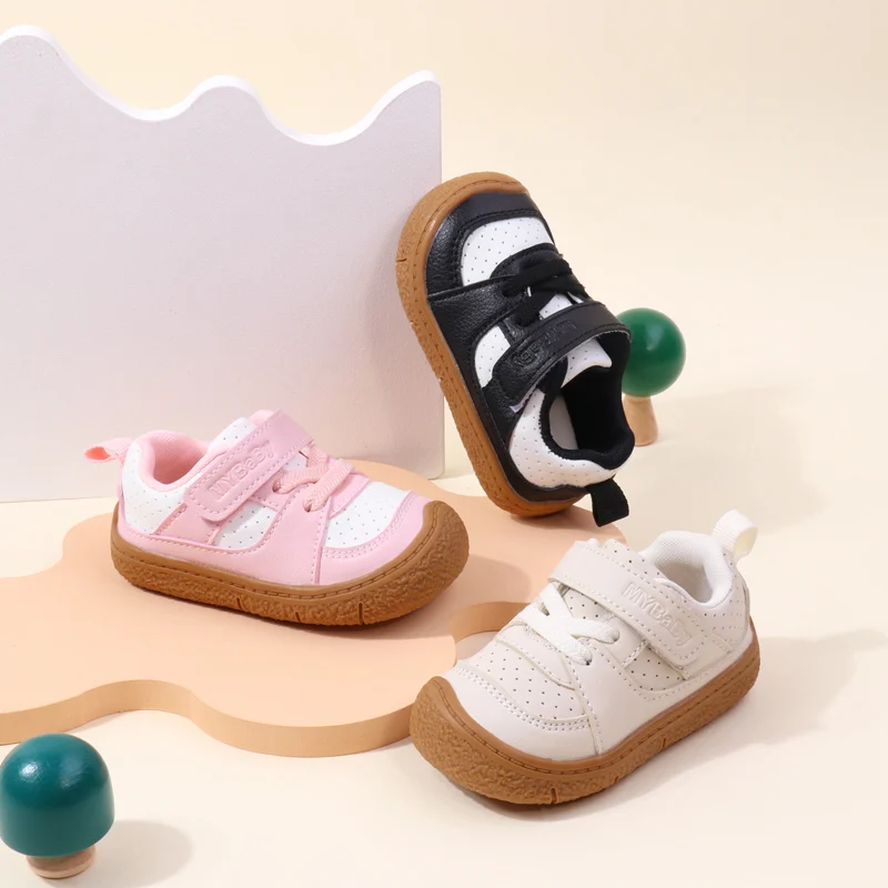 Baby Shoes Toddler 1-5 Years Rubber Sole Anti-slip Soft PU Boys Girls Spring Autumn Style Ooydoor