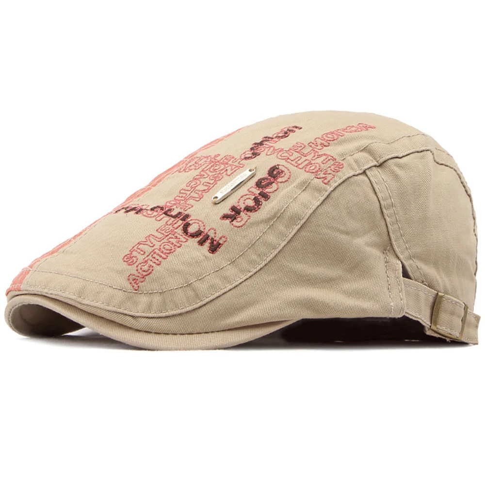 

HT4169 Berets New Spring Summer Men Women Cap Hat 100% Cotton Ivy Newsboy Flat Cap Male Female Beret Hat Male Female Beret Cap