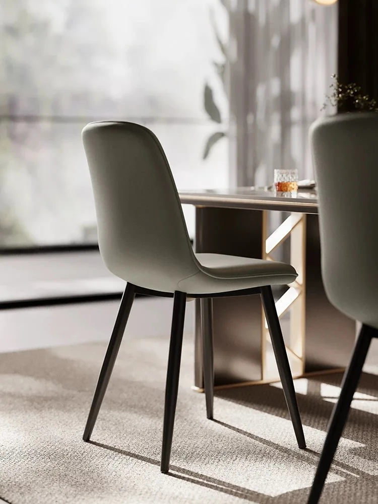 Simple modern dining chair dining chair Luxury chair home armchair Nordic dining table and leisure coffee hotel stool