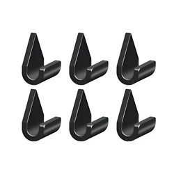 Compact Black Self - Adhesive Car Cable Organizer and Dashboard Cord Holder (6pcs)