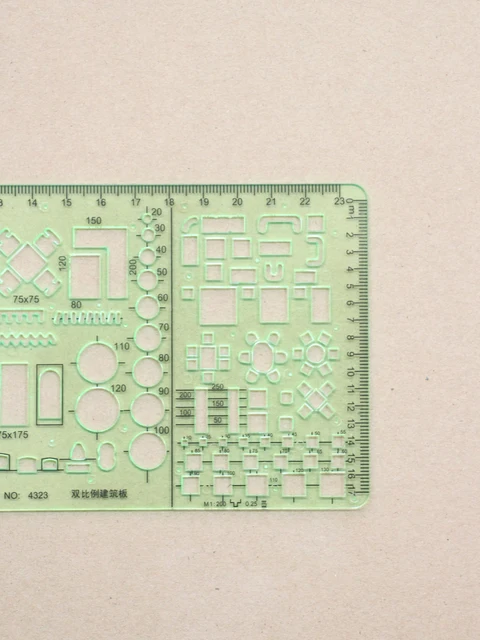 Scala Architettonica 1:100 Liquidraw - Stencil Per Disegno Tecnico Con Simboli Arredamento - Foto 10