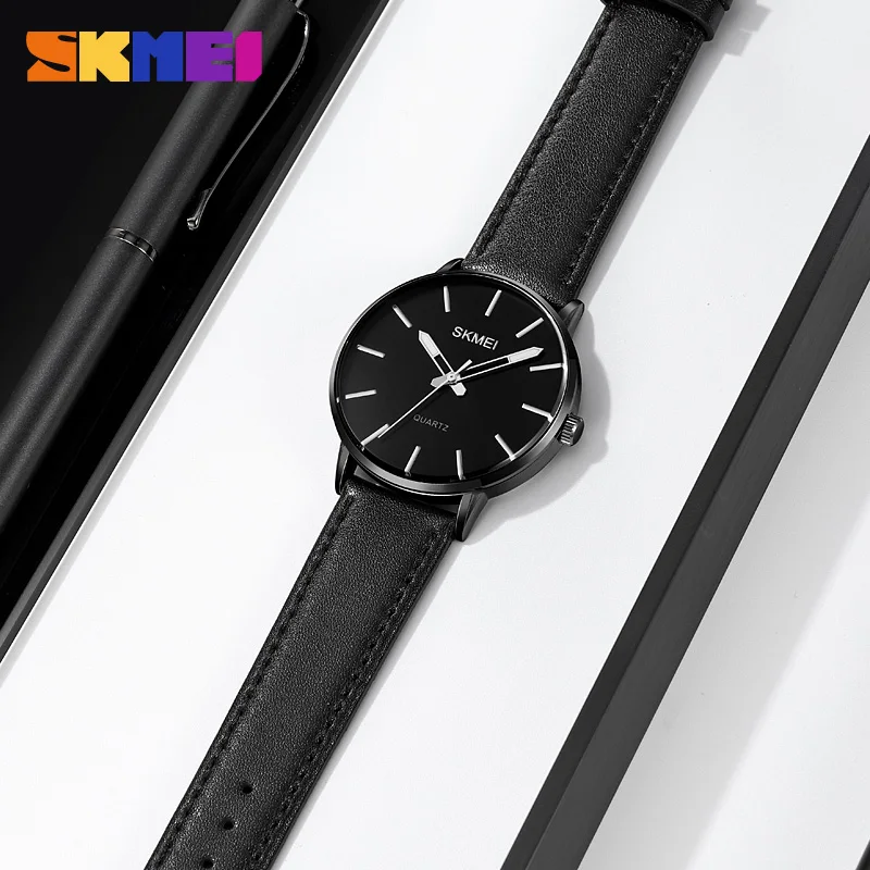 SKMEI Fashion Luxury Quartz Man Watch Sport Casual Waterproof Wristwatch For Men Simple Dial Original Design Youth Male Clock
