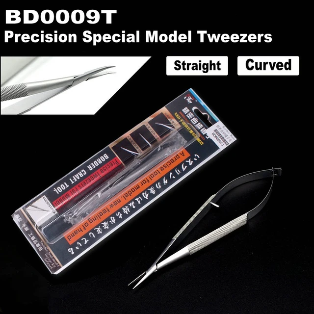 Border Model BD0009T Precision Special Model Tweezers - Straight