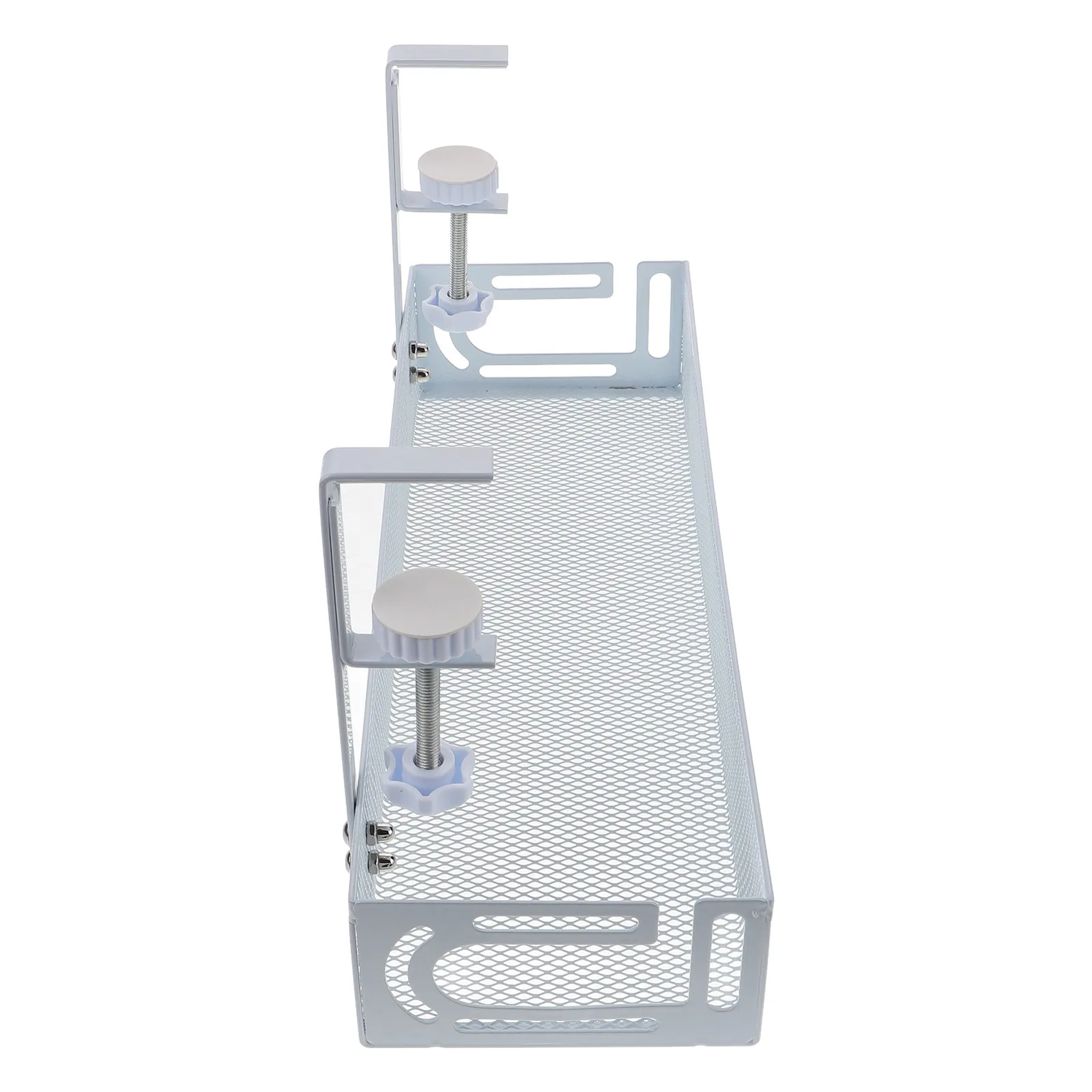 데스크 와이어 정리함 케이블 관리 데스크 아래 케이블 보관 랙 메쉬 그리드 트..