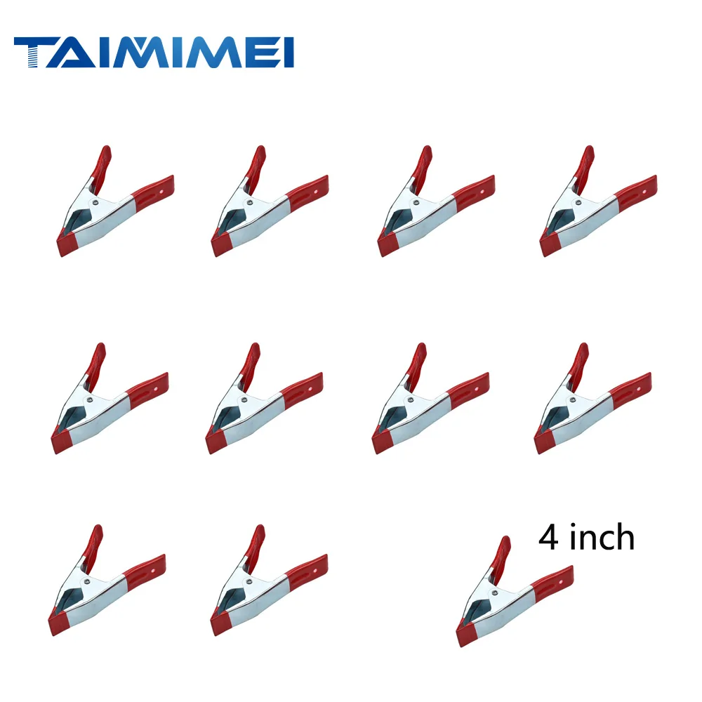 

TAIMIMEI 4" Zinc Plated PVC Coated Spring Clamps 10pcs Spring Clamps
