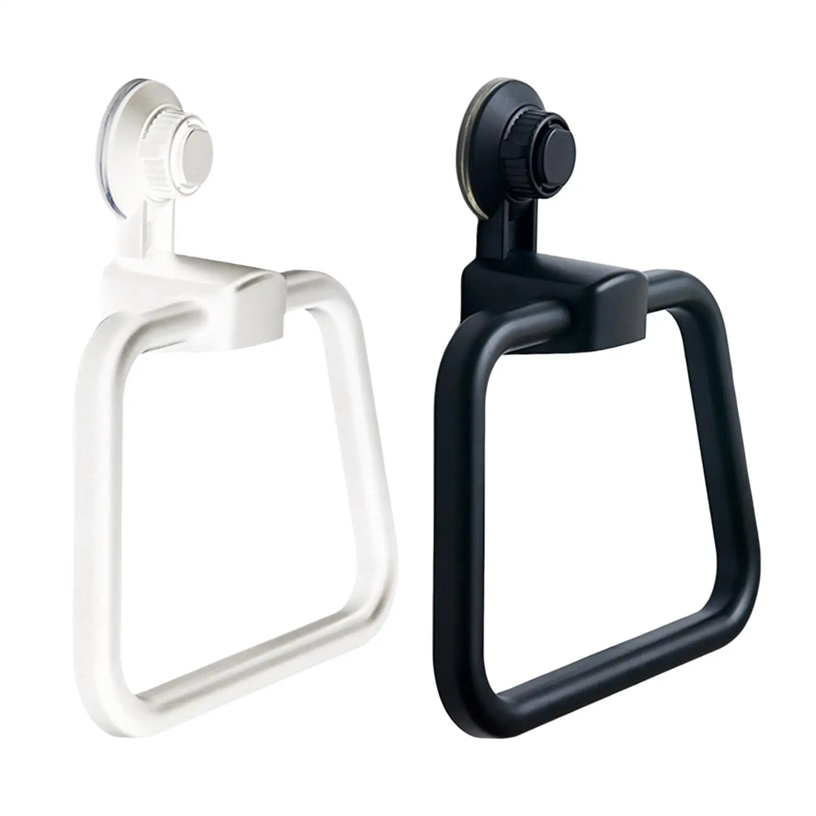 Gancho Doble Autoadhesivo Para Toallas – Montaje En Pared Sin Taladrar, Color Crema, Ideal Para Baño O Cocina