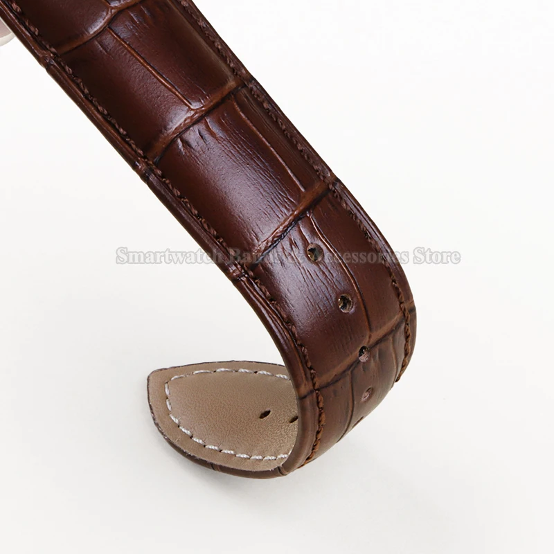 Premium Leather Watch Strap with Universal Butterfly Clasp (Multiple Sizes Available)