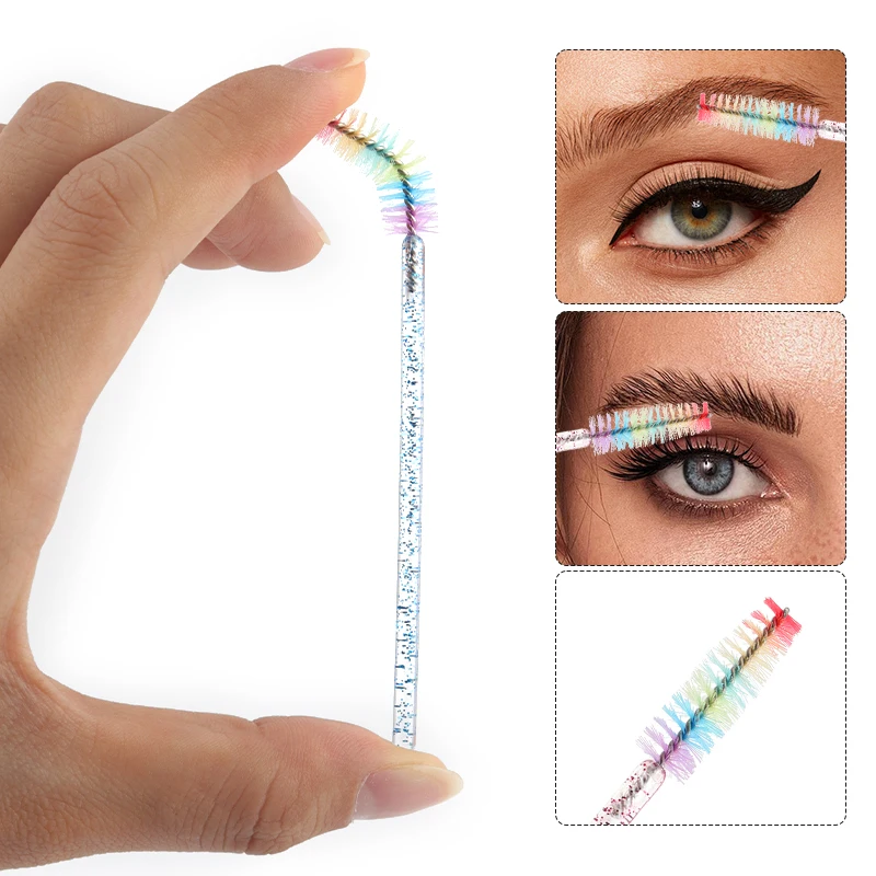 50 قطعة فرشاة رمش كريستال المتاح لاش تمديد ماكياج...