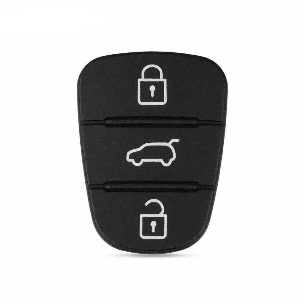 Custodia a 3 pulsanti per chiave in Silicone per auto per Hyundai I20 I30 IX35 I35 Solaris RIO Elantra per Kia K5 Verna Picanto Sportage Flip Car Lock - Image 2
