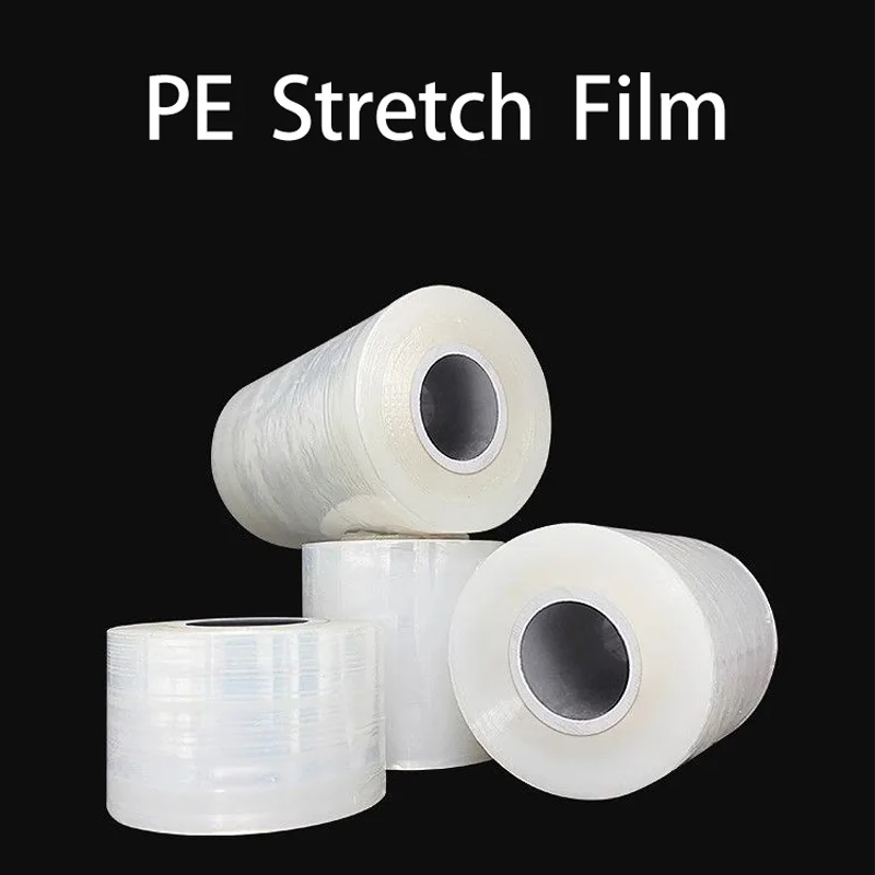 5rolls PE stretch film, stretch wrapping film, packing box, parafilm, grafting film, sealed storage, self-adhesive stretch film