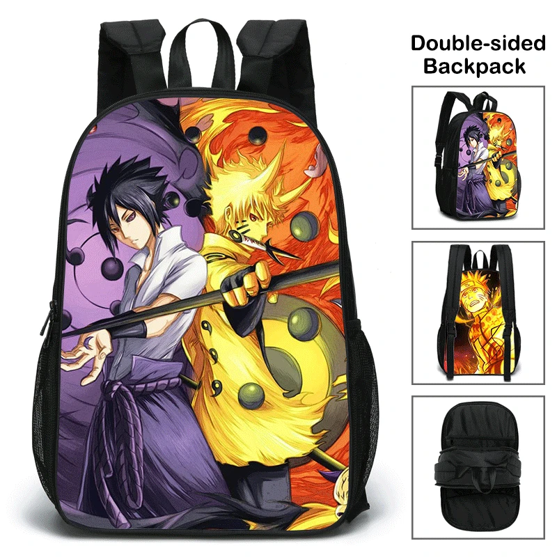 Desenho Naruto Anime Animado Ao Redor Mochila Escolar Infantil Primária E  Meia Estudantes Do Ensino Médio Simples Grande Capacidade Reduzir Esportes  Iluminação - Corre Que Ta Baratinho