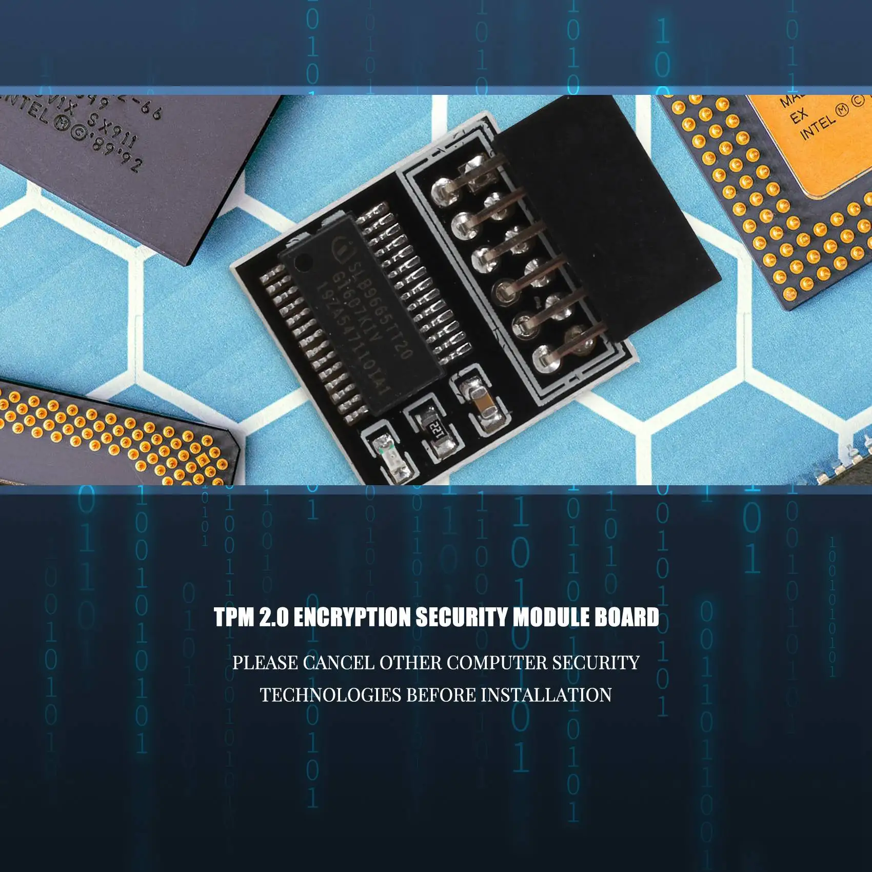 TPM 2.0 암호화 보안 모듈 GIGABYTE 12PIN LPC TPM2.0 LPC 12핀 보안 모듈용 원격 카드 LPC-12PIN 모듈
