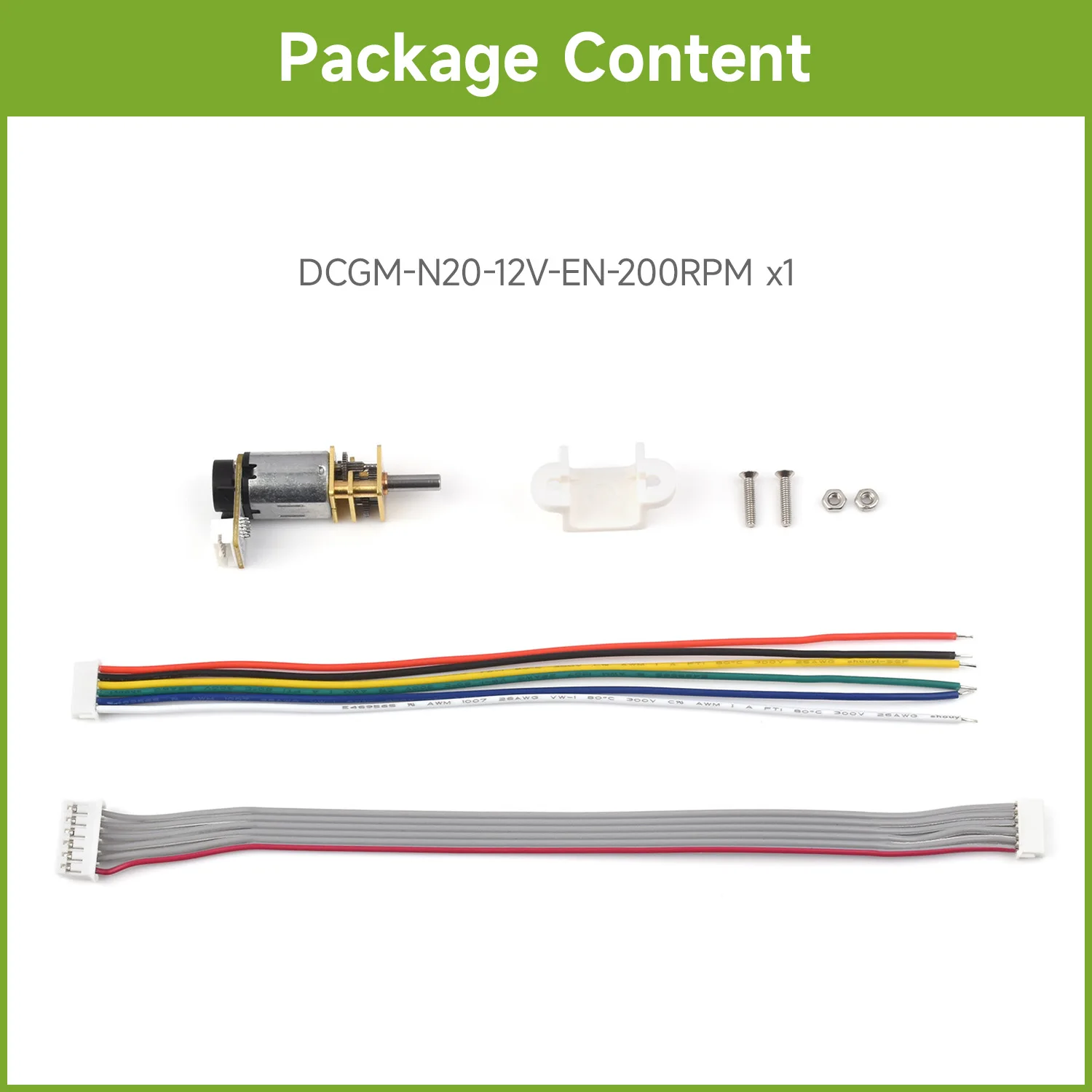 Waveshare N20 DC  , ׳ƽ Ȧ ڴ,  Ż ڽ,   , L 6PIN Conne