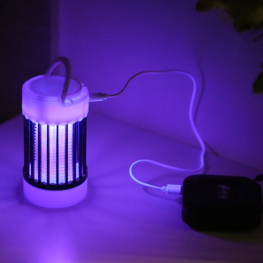 Mosquito killer lamp, mosquito lamp, insects repeller Kills Electric Mosquitoes DC 5V UV Lamp Portable USB Rechargeable Bug Zapper Insect Trap Anti Mosquito Lamp for Outdoor Camping