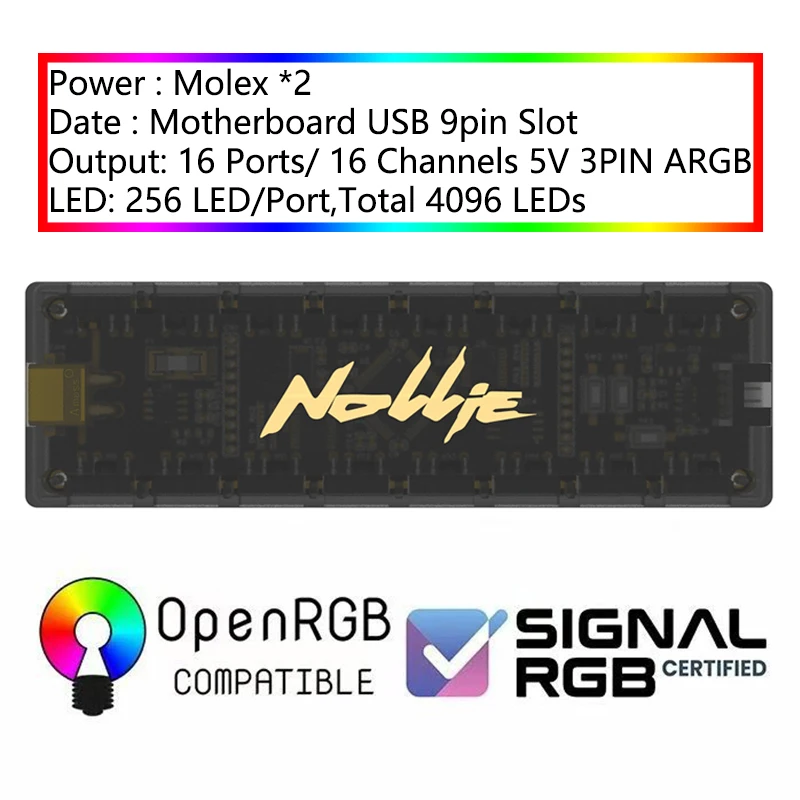 รูปสินค้า Controller ARGB 5V 3PIN สำหรับคอมพิวเตอร์