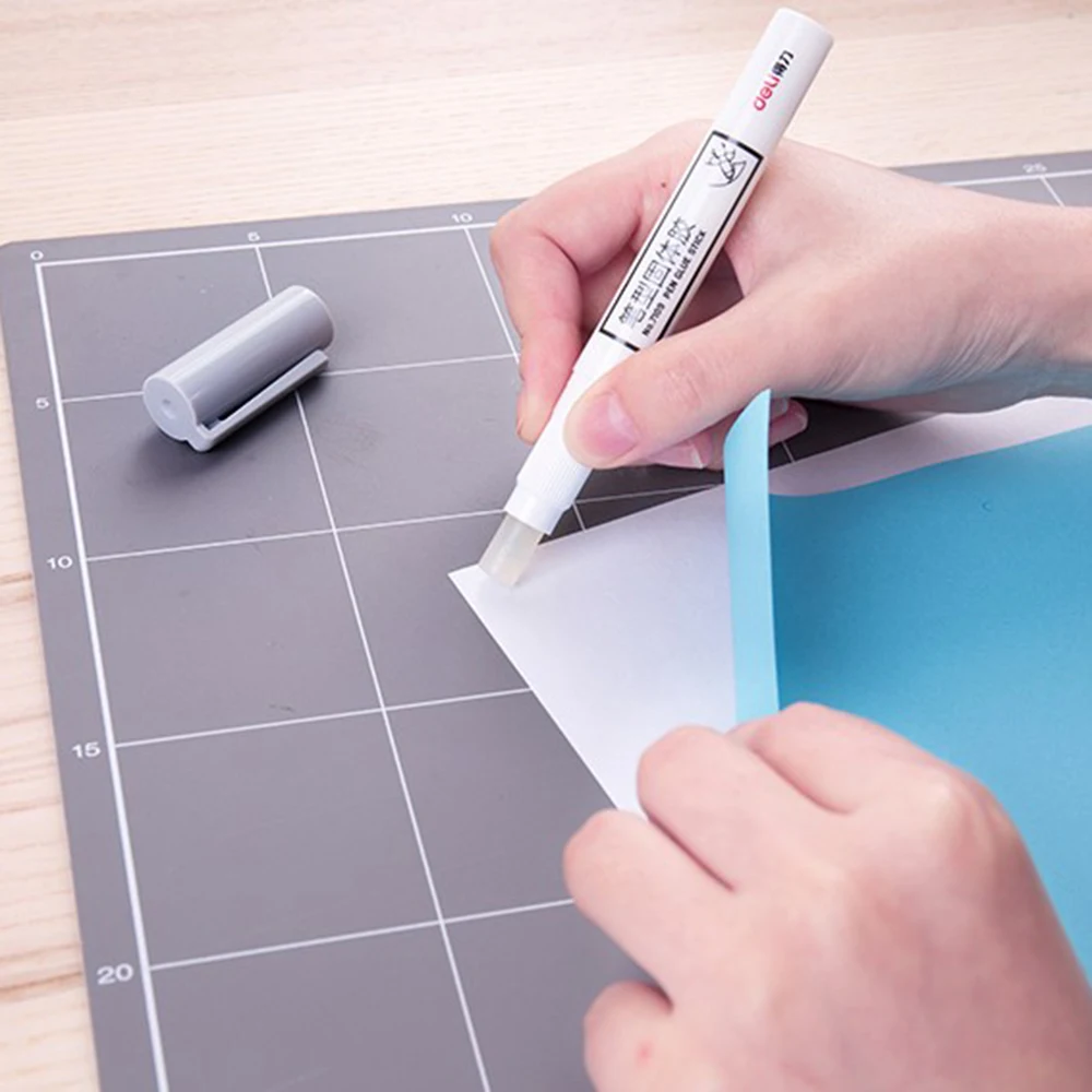 귀여운 문구 펜 솔리드 스틱 리필 접착제 스틱, 강한 접착, 고점도 접착제, 사무실 학교 용품, 2 개